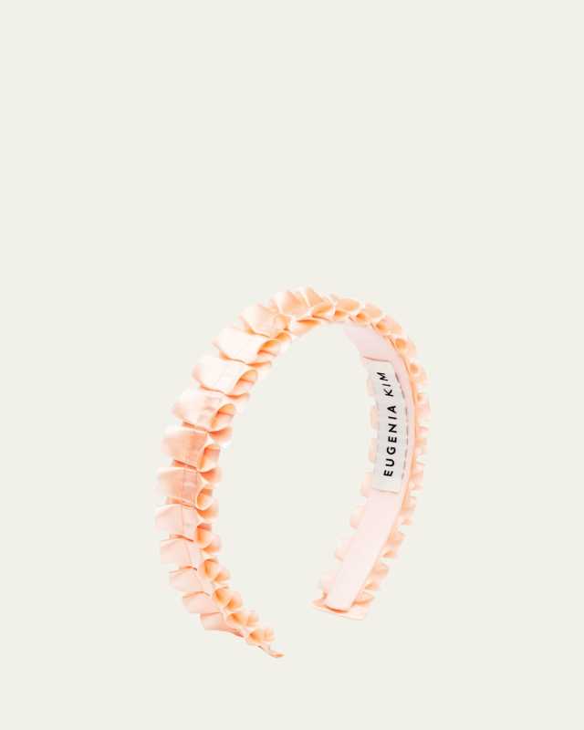 Rafaela Ruffled Satin Headband